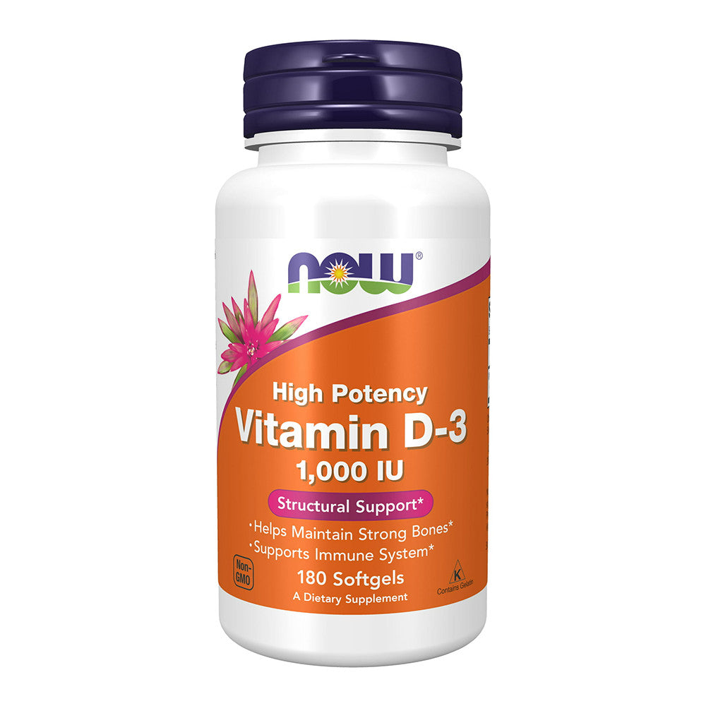 Now Food Vitamin D-3 1,000 IU, 180 Ea